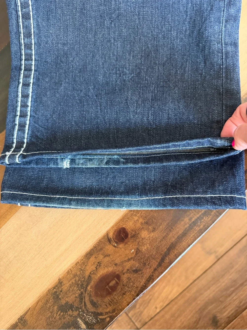 True Religion Men’s Dark Blue Bootcut Jeans 40x32